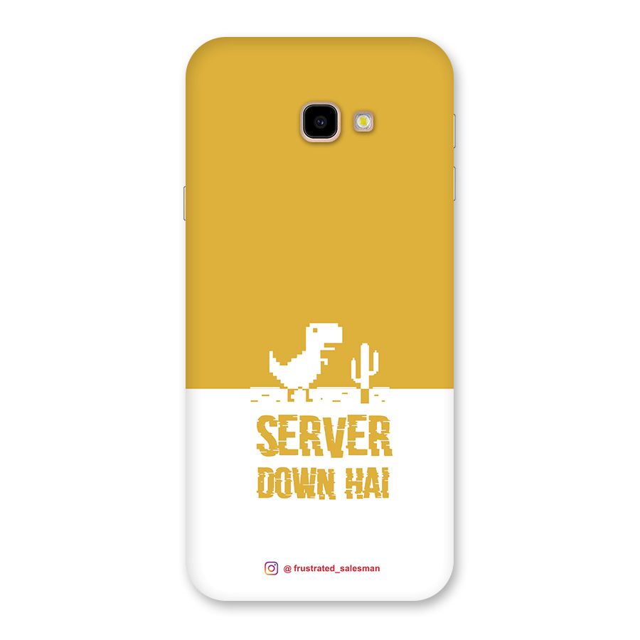 Server Down Hai Mustard Yellow Back Case for Galaxy J4 Plus