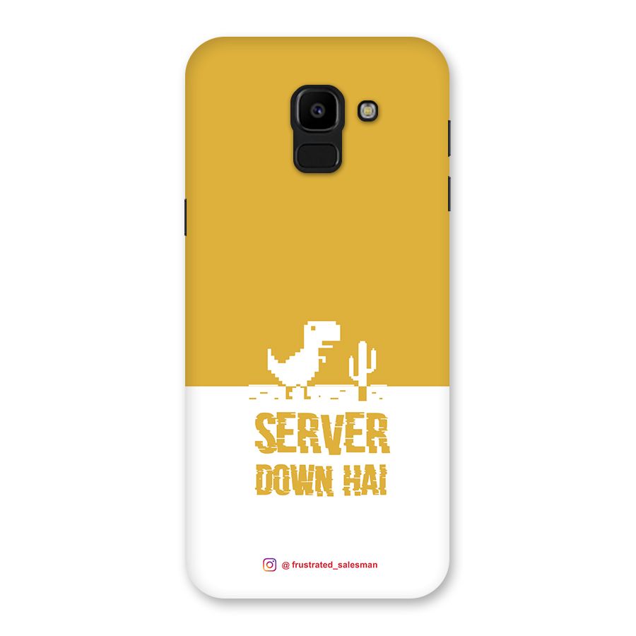 Server Down Hai Mustard Yellow Back Case for Galaxy J6