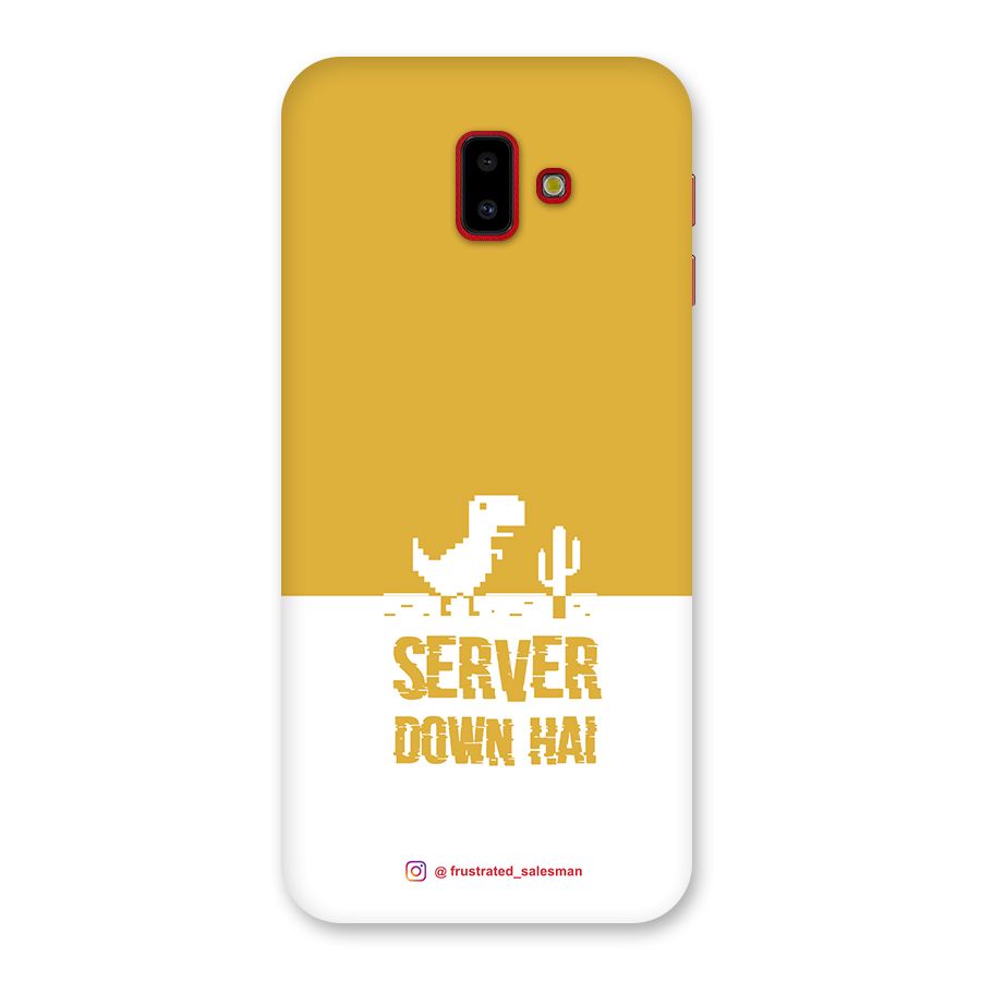 Server Down Hai Mustard Yellow Back Case for Galaxy J6 Plus