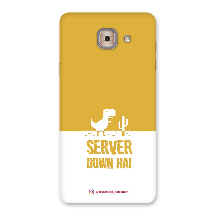 Server Down Hai Mustard Yellow Back Case for Galaxy J7 Max