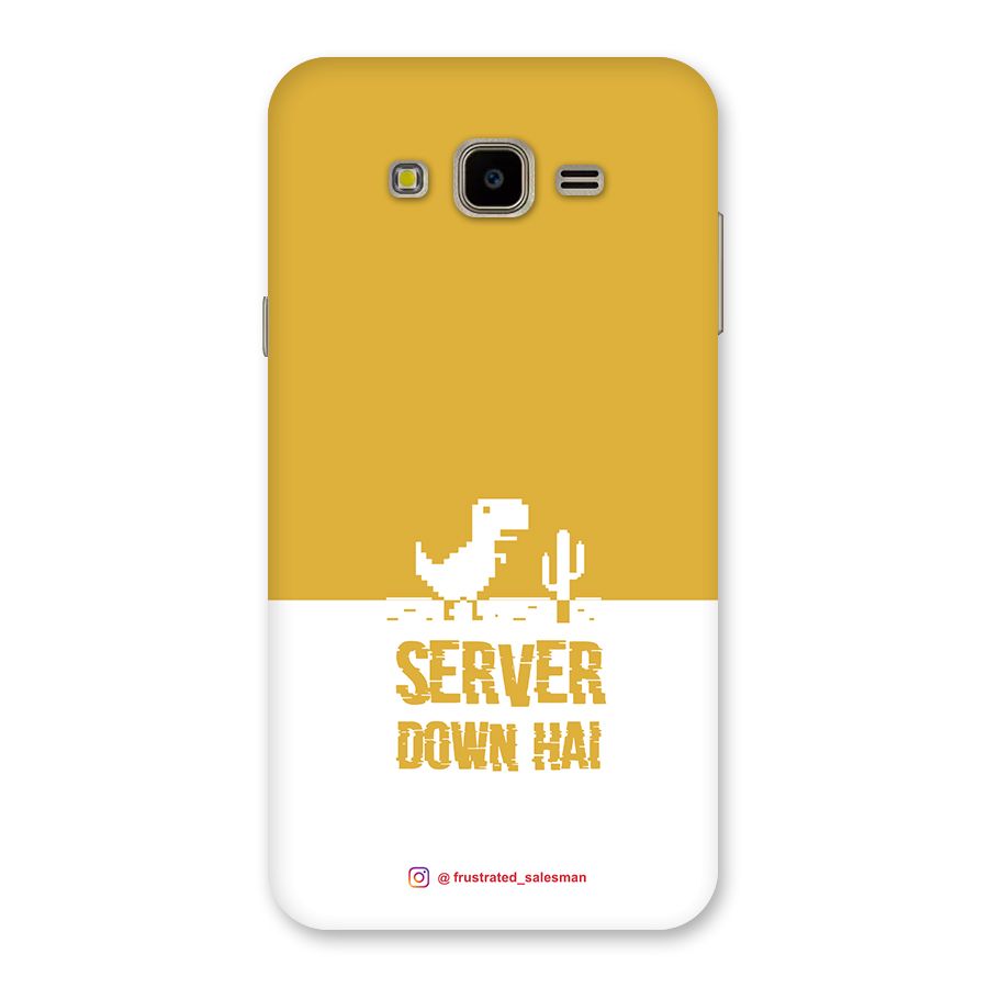 Server Down Hai Mustard Yellow Back Case for Galaxy J7 Nxt