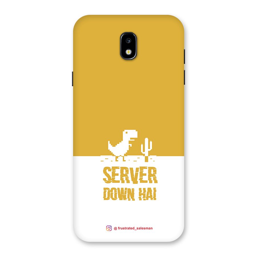 Server Down Hai Mustard Yellow Back Case for Galaxy J7 Pro