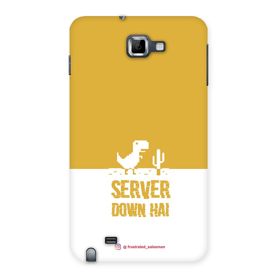 Server Down Hai Mustard Yellow Back Case for Galaxy Note