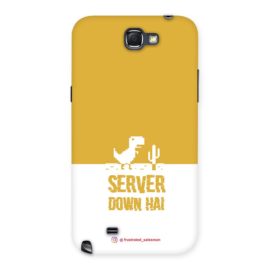 Server Down Hai Mustard Yellow Back Case for Galaxy Note 2