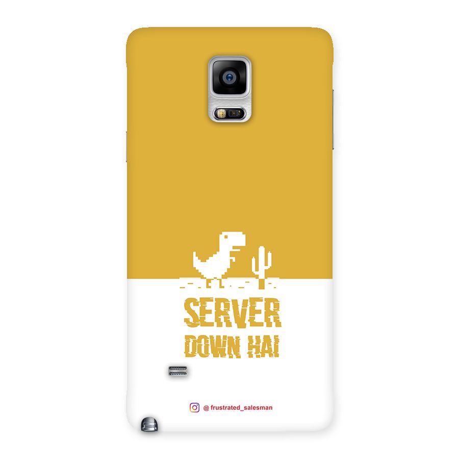 Server Down Hai Mustard Yellow Back Case for Galaxy Note 4
