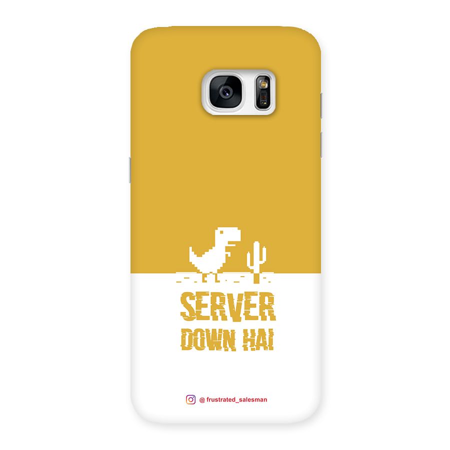 Server Down Hai Mustard Yellow Back Case for Galaxy S7 Edge