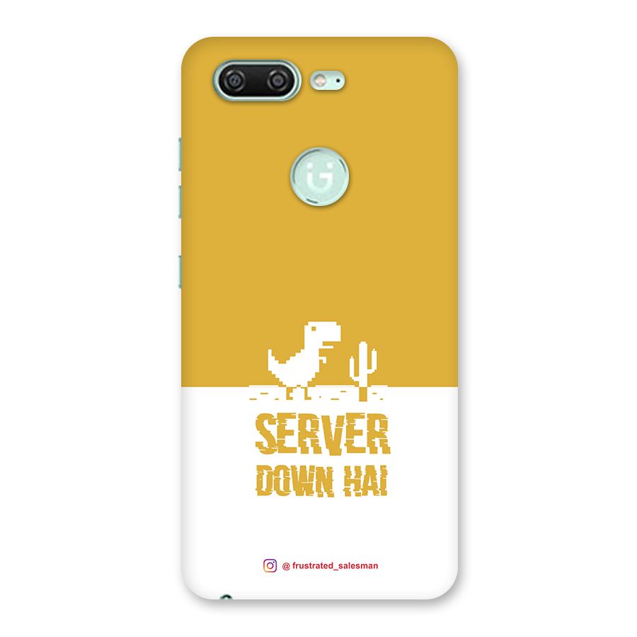 Server Down Hai Mustard Yellow Back Case for Gionee S10