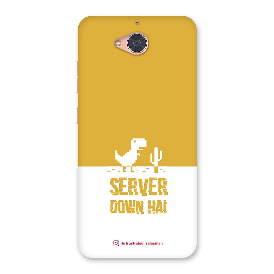 Server Down Hai Mustard Yellow Back Case for Gionee S6 Pro