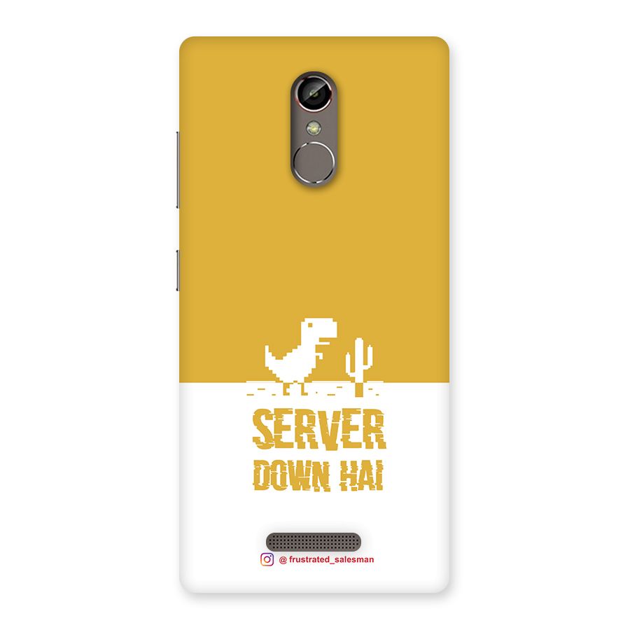 Server Down Hai Mustard Yellow Back Case for Gionee S6s