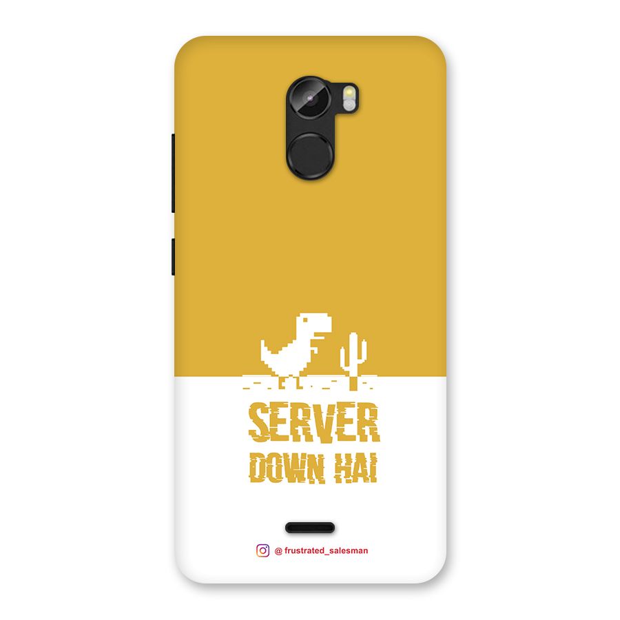 Server Down Hai Mustard Yellow Back Case for Gionee X1