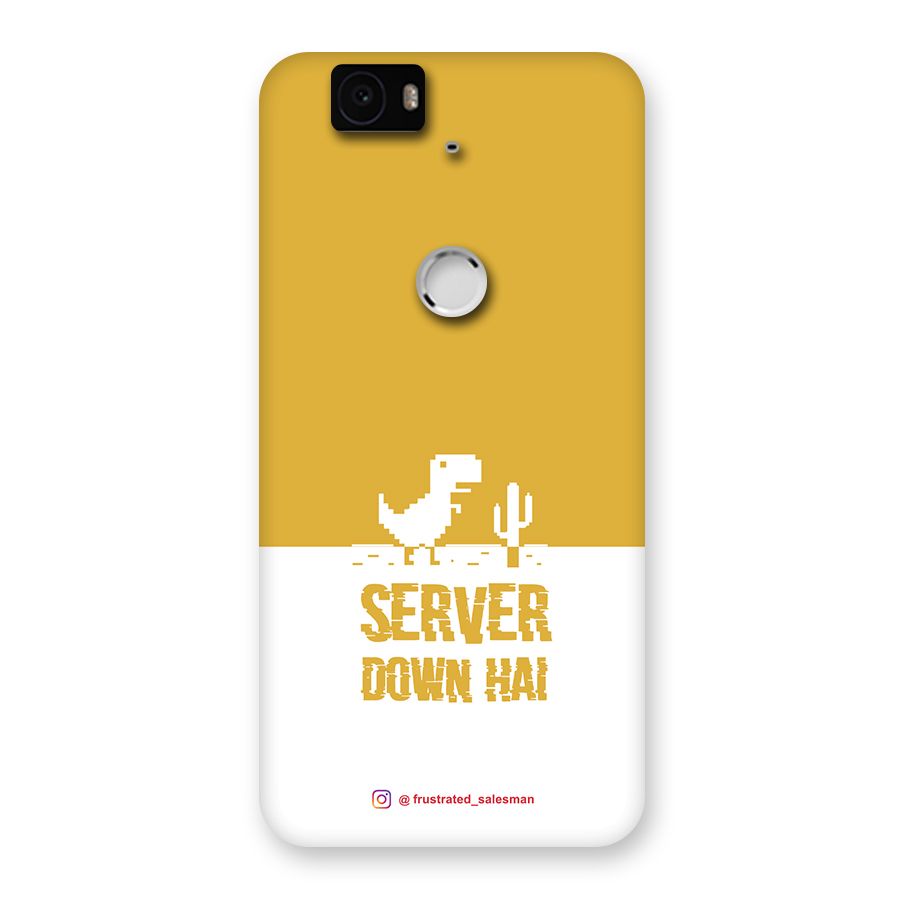 Server Down Hai Mustard Yellow Back Case for Google Nexus-6P