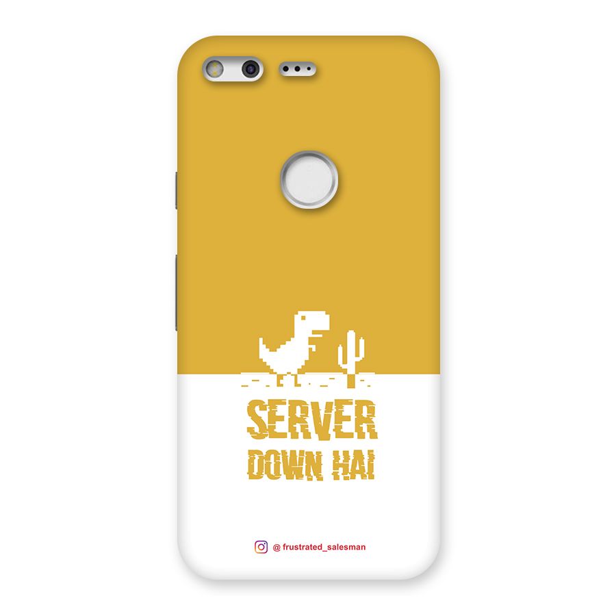 Server Down Hai Mustard Yellow Back Case for Google Pixel