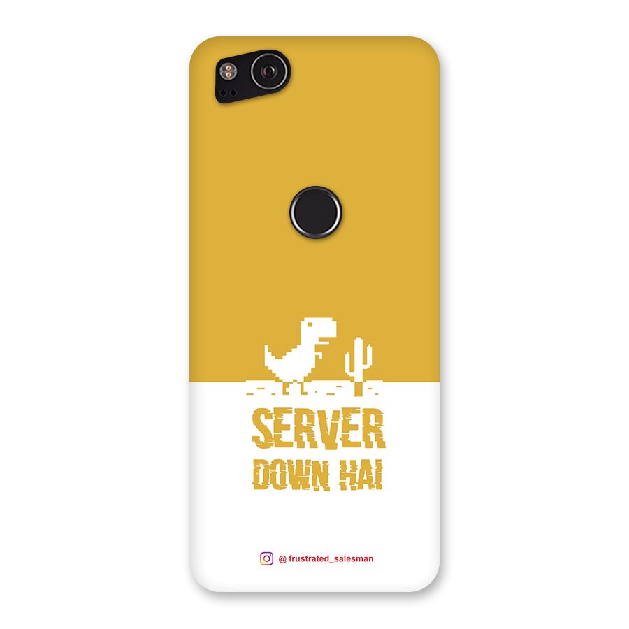 Server Down Hai Mustard Yellow Back Case for Google Pixel 2