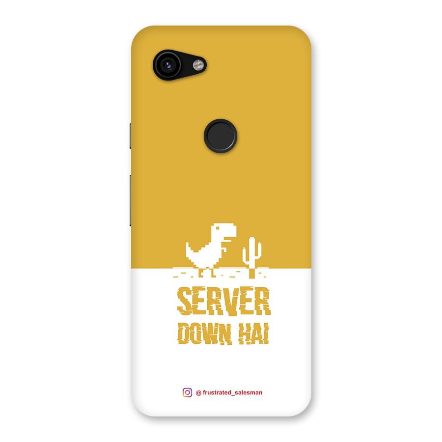 Server Down Hai Mustard Yellow Back Case for Google Pixel 3a