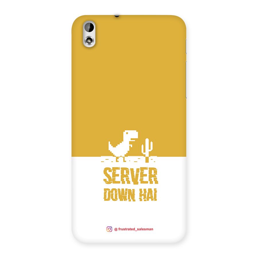 Server Down Hai Mustard Yellow Back Case for HTC Desire 816g