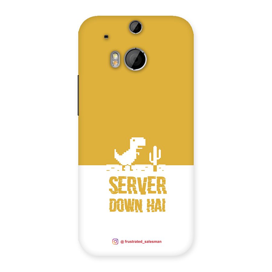 Server Down Hai Mustard Yellow Back Case for HTC One M8