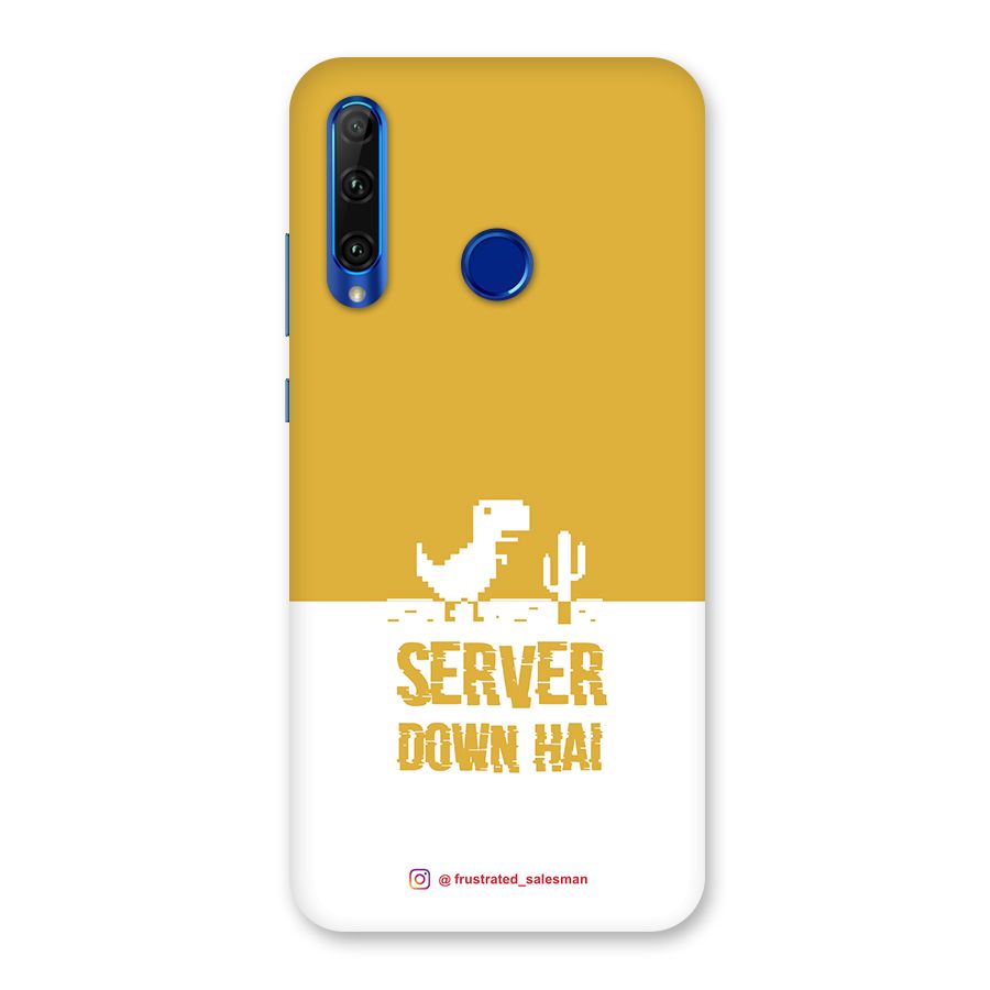 Server Down Hai Mustard Yellow Back Case for Honor 20i