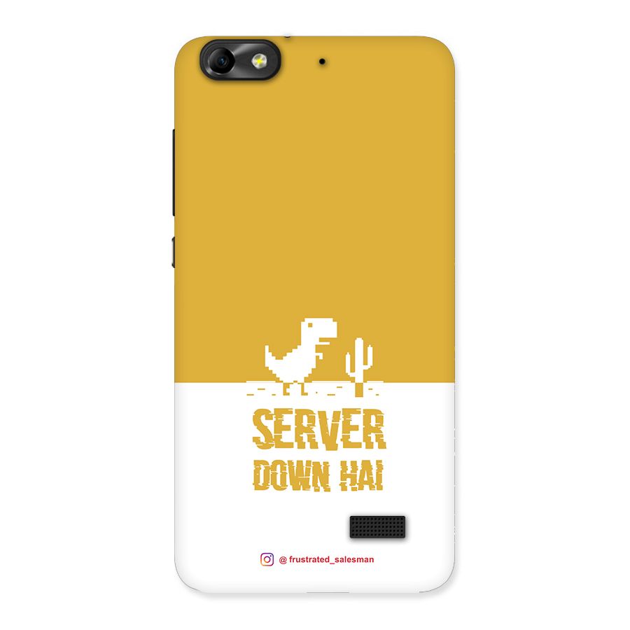 Server Down Hai Mustard Yellow Back Case for Honor 4C