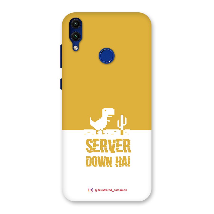 Server Down Hai Mustard Yellow Back Case for Honor 8C