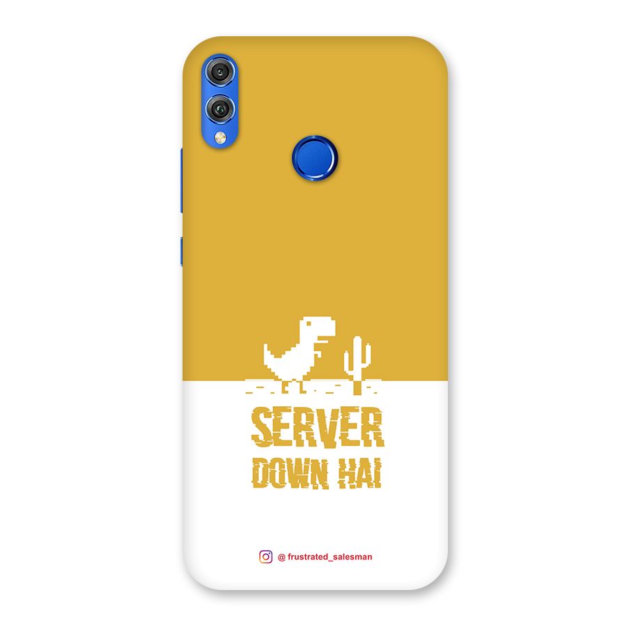 Server Down Hai Mustard Yellow Back Case for Honor 8X