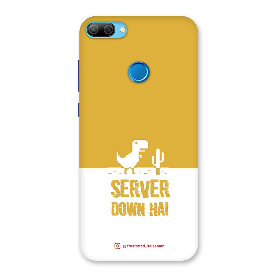 Server Down Hai Mustard Yellow Back Case for Honor 9N
