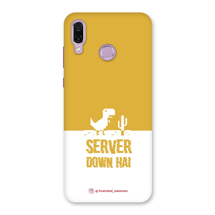 Server Down Hai Mustard Yellow Back Case for Honor Play