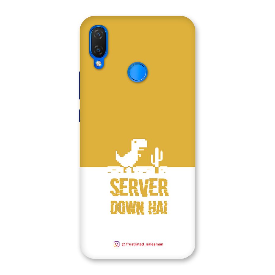 Server Down Hai Mustard Yellow Back Case for Huawei P Smart+
