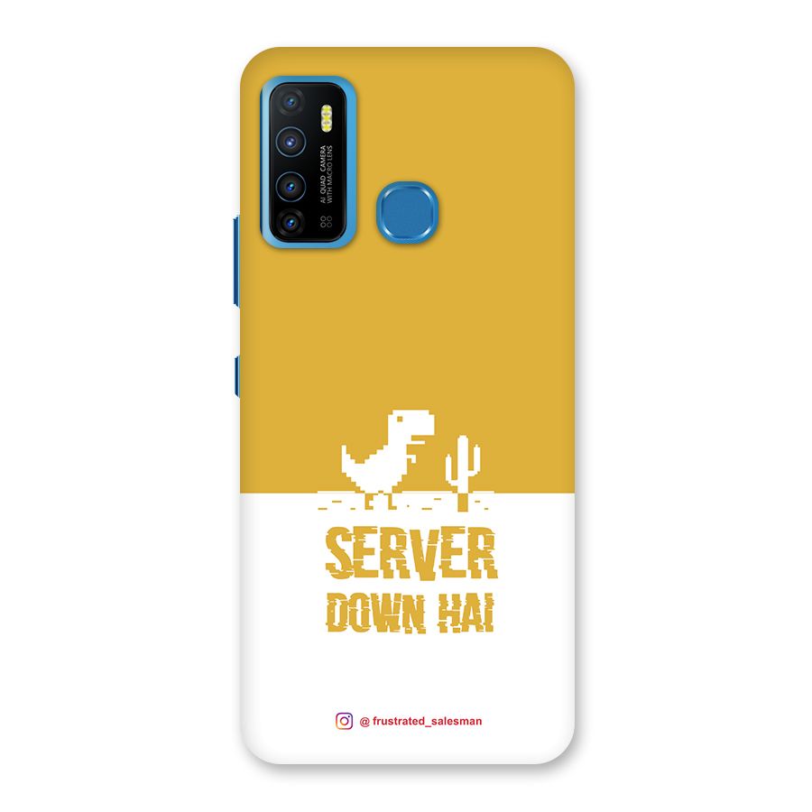 Server Down Hai Mustard Yellow Back Case for Infinix Hot 9