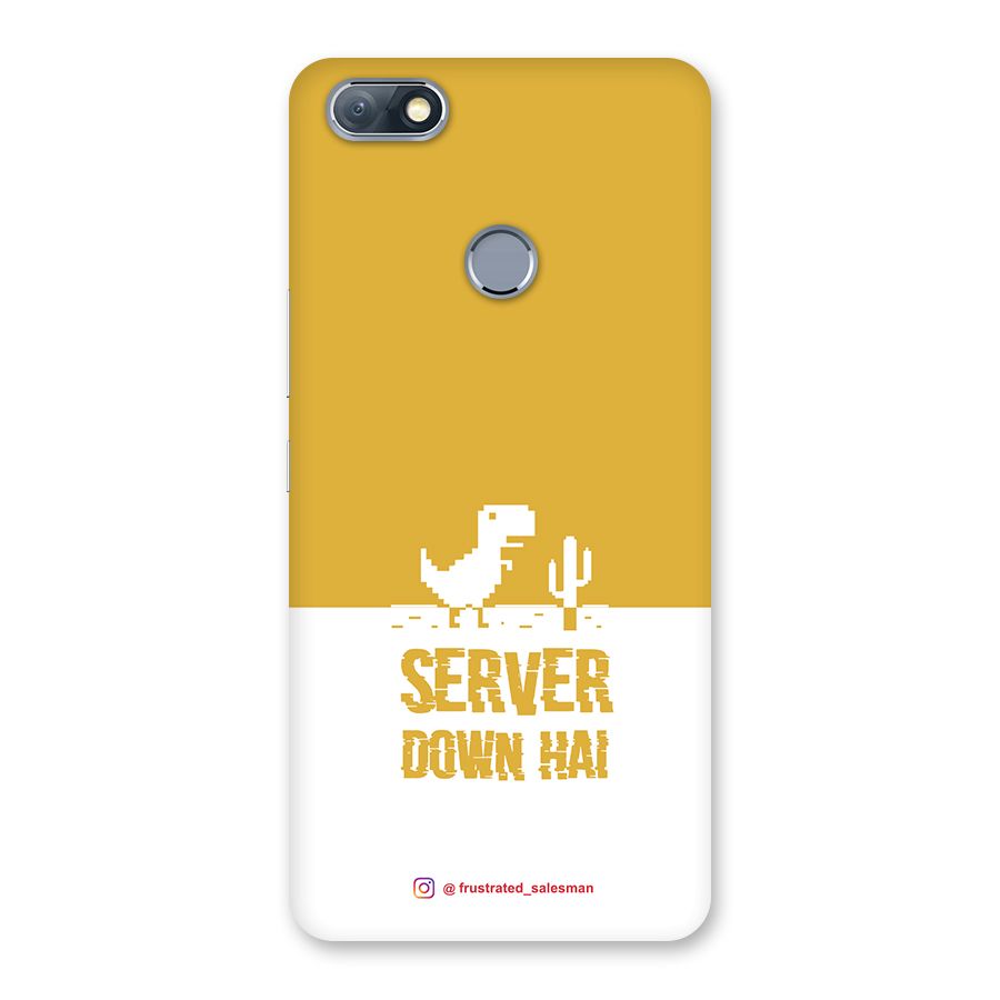 Server Down Hai Mustard Yellow Back Case for Infinix Note 5