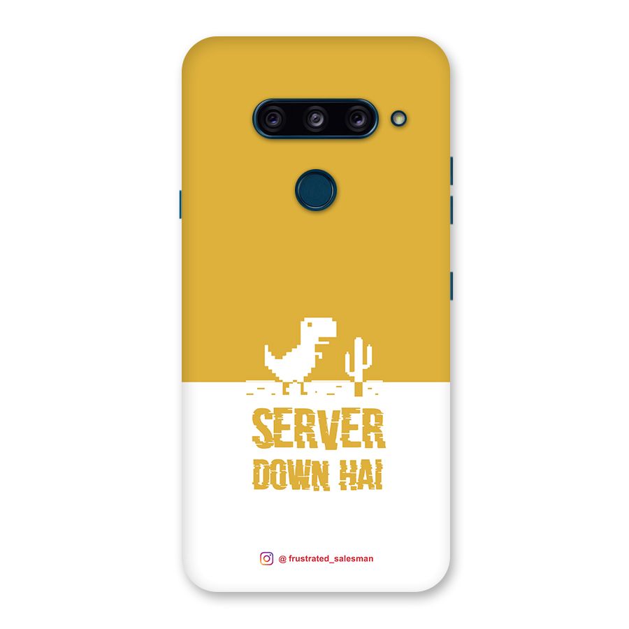 Server Down Hai Mustard Yellow Back Case for LG  V40 ThinQ
