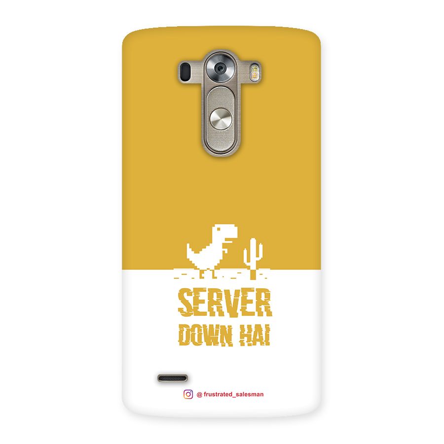 Server Down Hai Mustard Yellow Back Case for LG G3