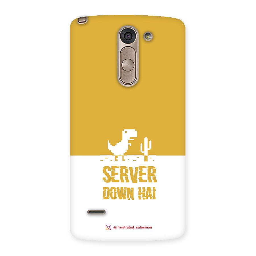 Server Down Hai Mustard Yellow Back Case for LG G3 Stylus