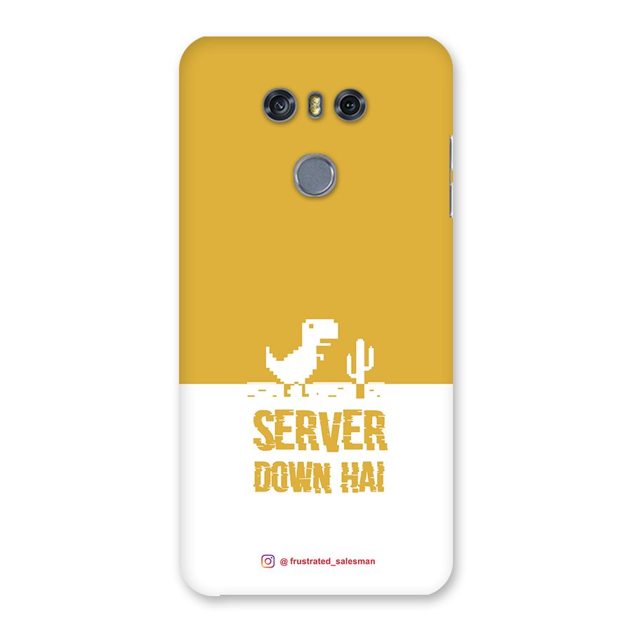 Server Down Hai Mustard Yellow Back Case for LG G6