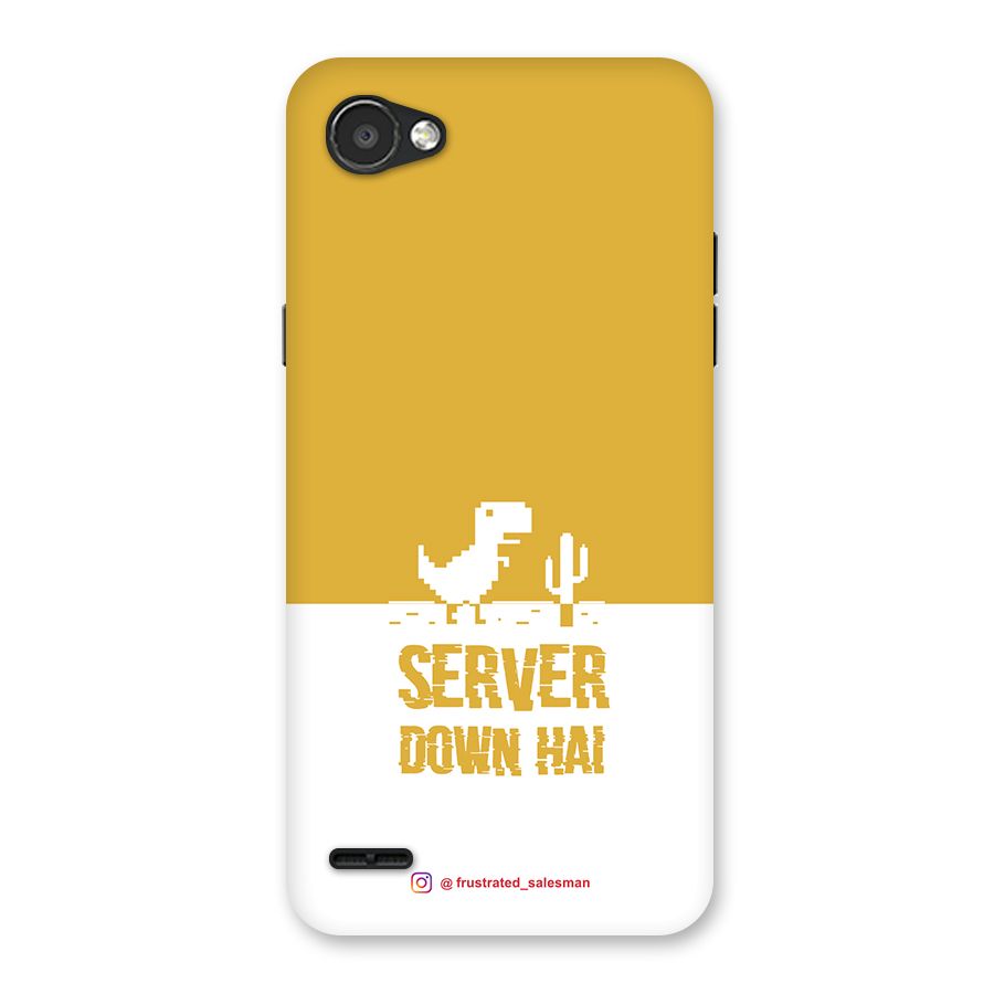 Server Down Hai Mustard Yellow Back Case for LG Q6
