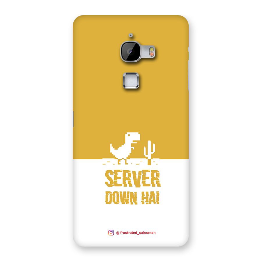Server Down Hai Mustard Yellow Back Case for LeTv Le Max