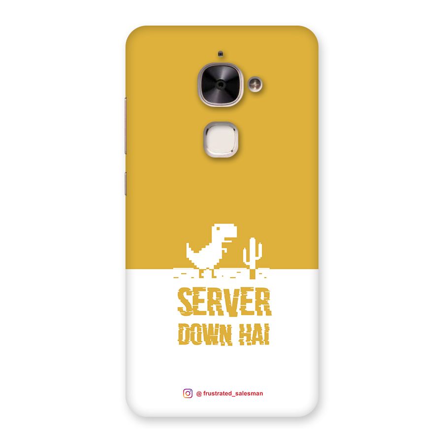 Server Down Hai Mustard Yellow Back Case for Le 2