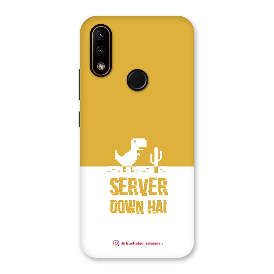 Server Down Hai Mustard Yellow Back Case for Lenovo A6 Note