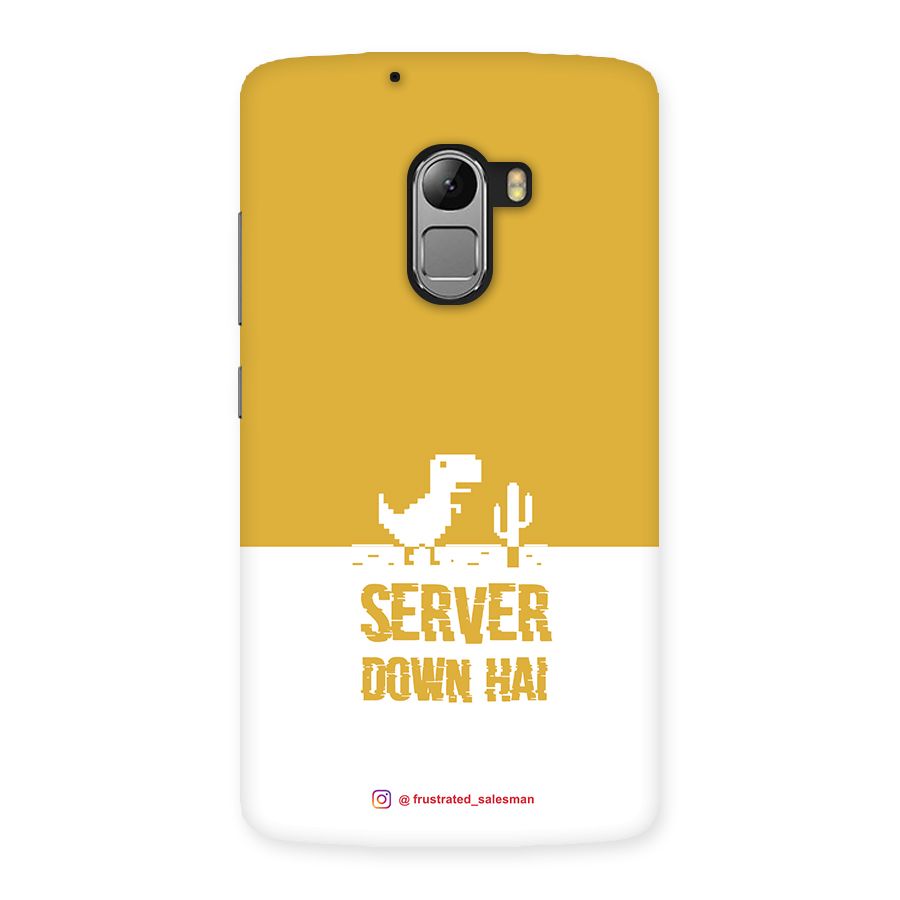 Server Down Hai Mustard Yellow Back Case for Lenovo K4 Note