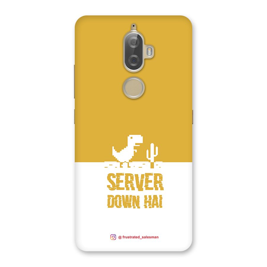 Server Down Hai Mustard Yellow Back Case for Lenovo K8 Plus