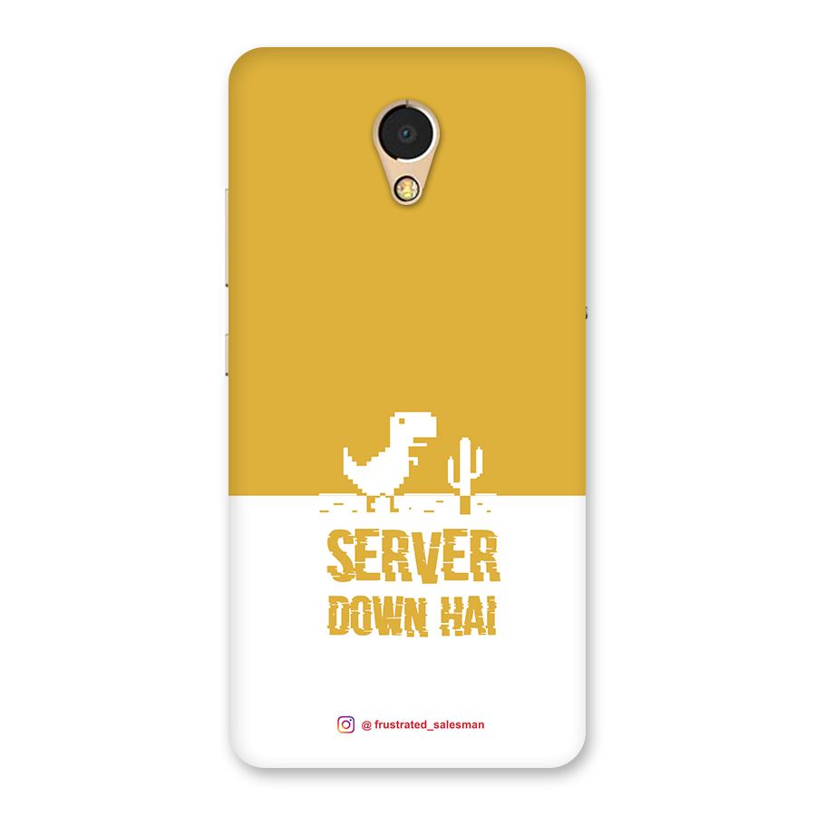 Server Down Hai Mustard Yellow Back Case for Lenovo P2