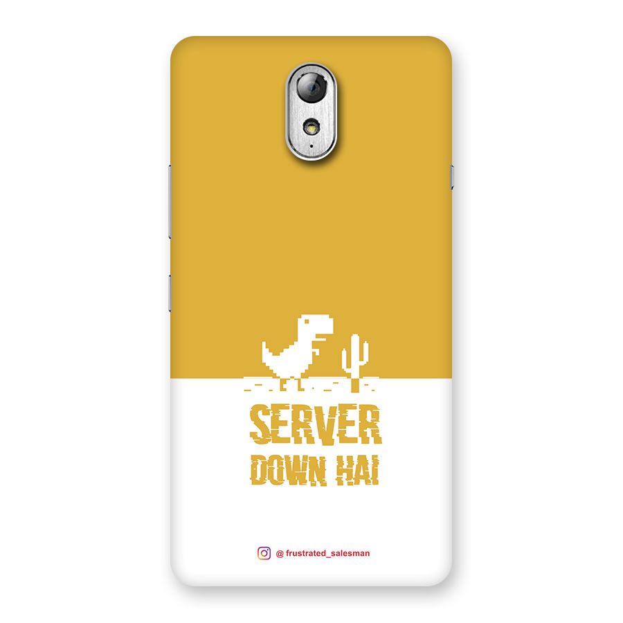 Server Down Hai Mustard Yellow Back Case for Lenovo Vibe P1M