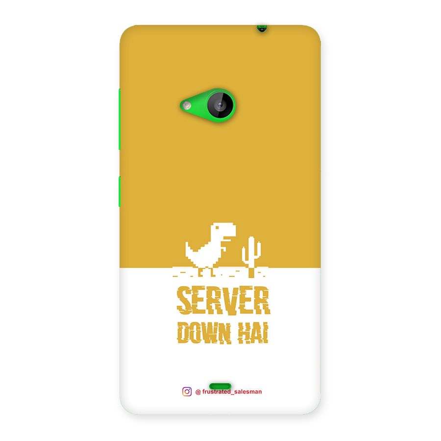 Server Down Hai Mustard Yellow Back Case for Lumia 535