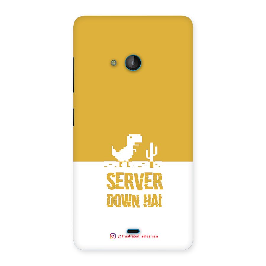 Server Down Hai Mustard Yellow Back Case for Lumia 540