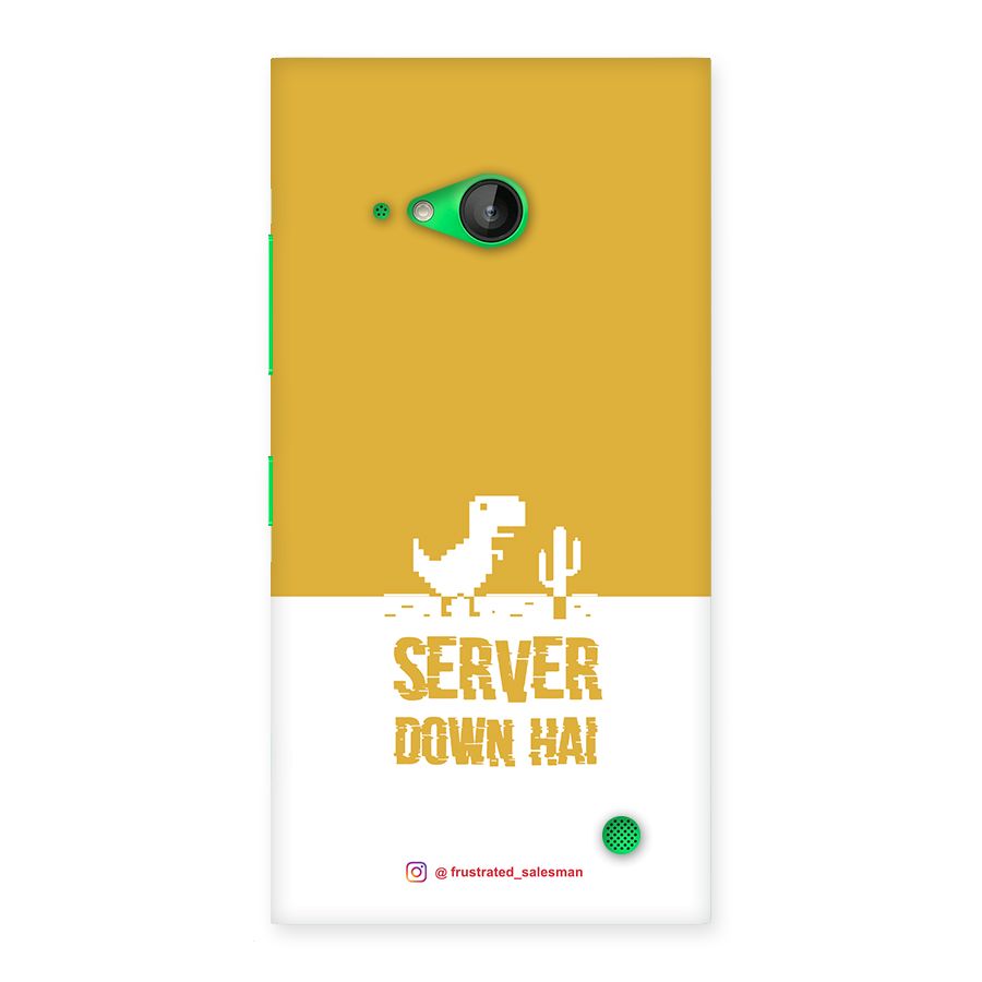 Server Down Hai Mustard Yellow Back Case for Lumia 730