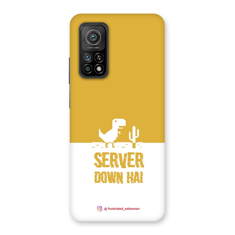 Server Down Hai Mustard Yellow Back Case for Mi 10T 5G