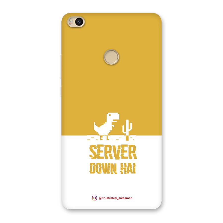 Server Down Hai Mustard Yellow Back Case for Mi Max 2