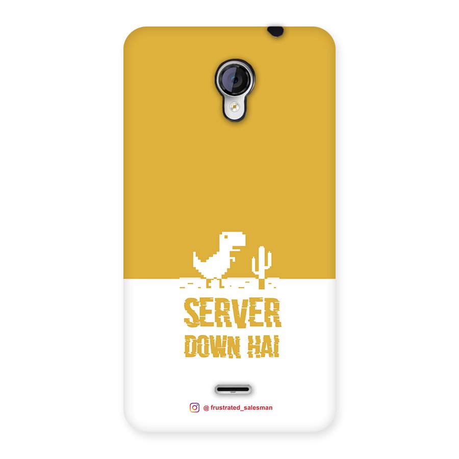Server Down Hai Mustard Yellow Back Case for Micromax Unite 2 A106