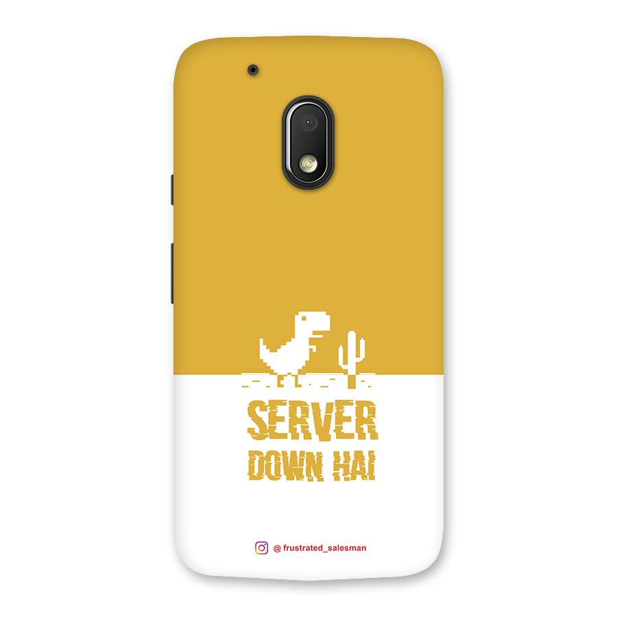 Server Down Hai Mustard Yellow Back Case for Moto G4 Play