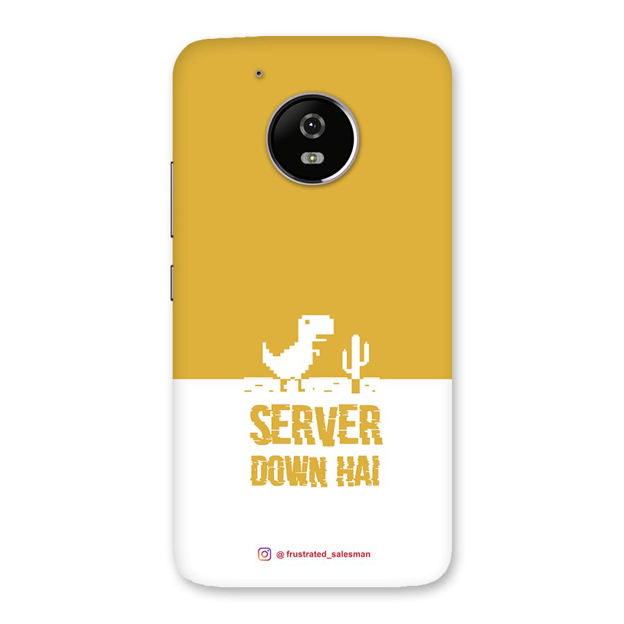 Server Down Hai Mustard Yellow Back Case for Moto G5
