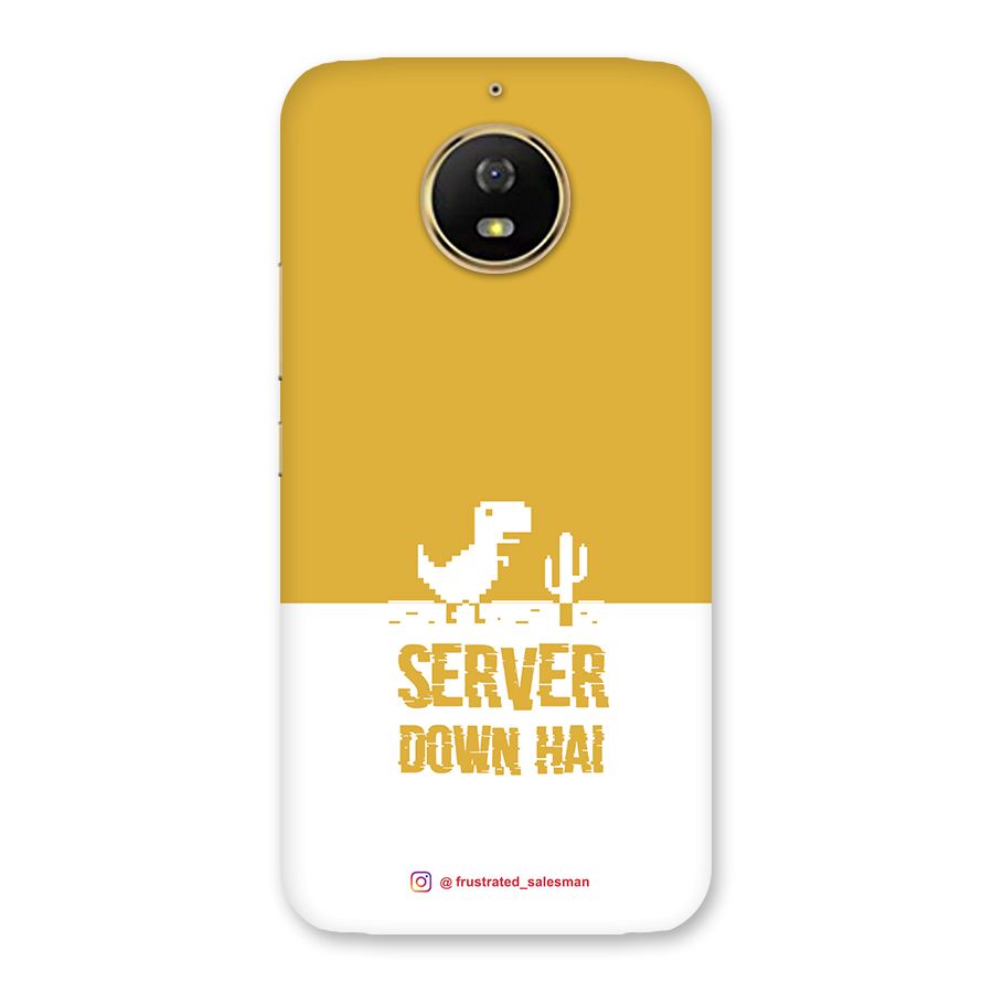 Server Down Hai Mustard Yellow Back Case for Moto G5s